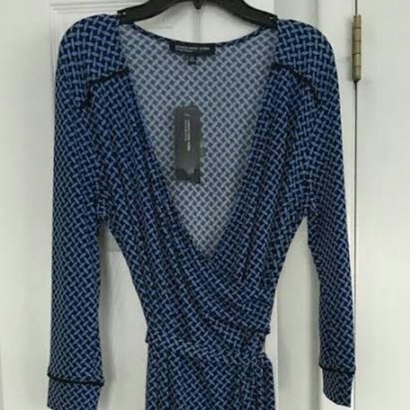 Wrap Dress With Belt - Picture 2 of 5